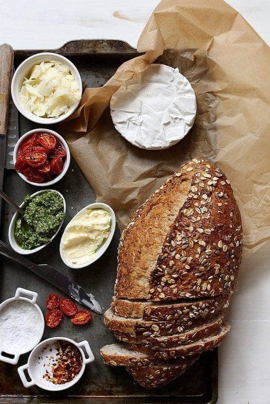 Roasted Tomato Pesto and Brie Grilled Cheese