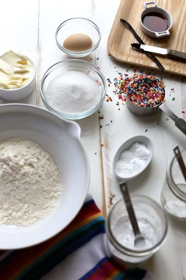 Vanilla Bean Confetti Cookies