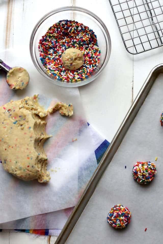 Vanilla Bean Confetti Cookies
