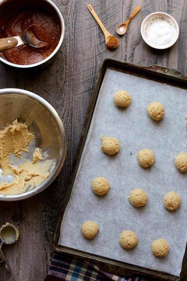 Pumpkin Salted Caramel Thumbprint Cookies (11)