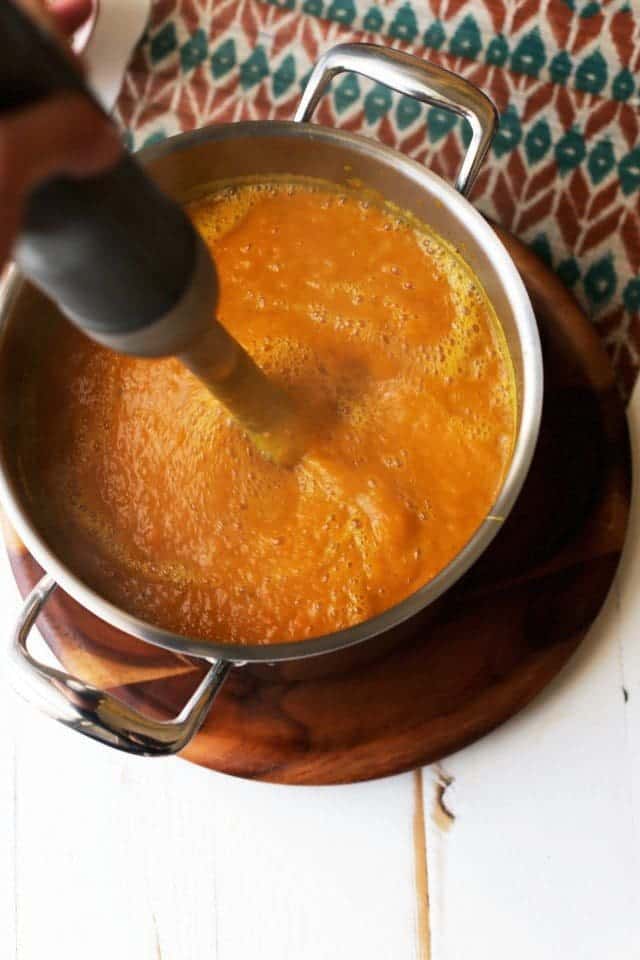 creamy spiced squash soup