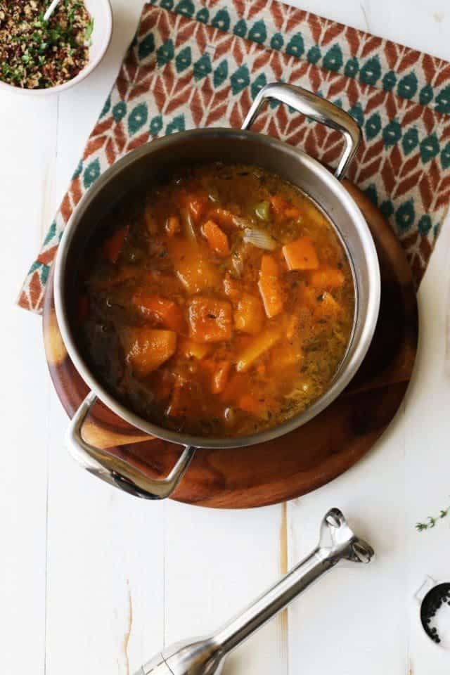 creamy spiced squash soup