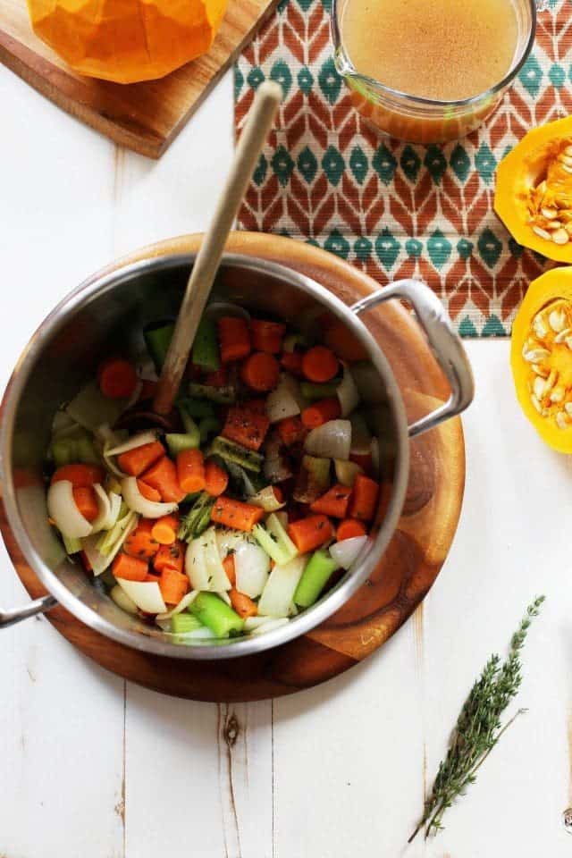 creamy spiced squash soup