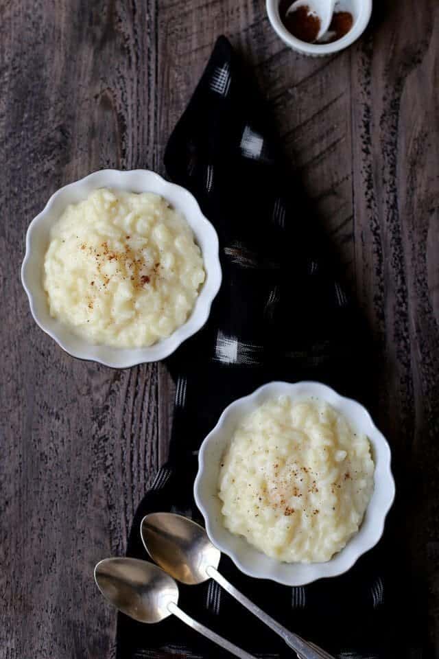 Eggnog Rice Pudding