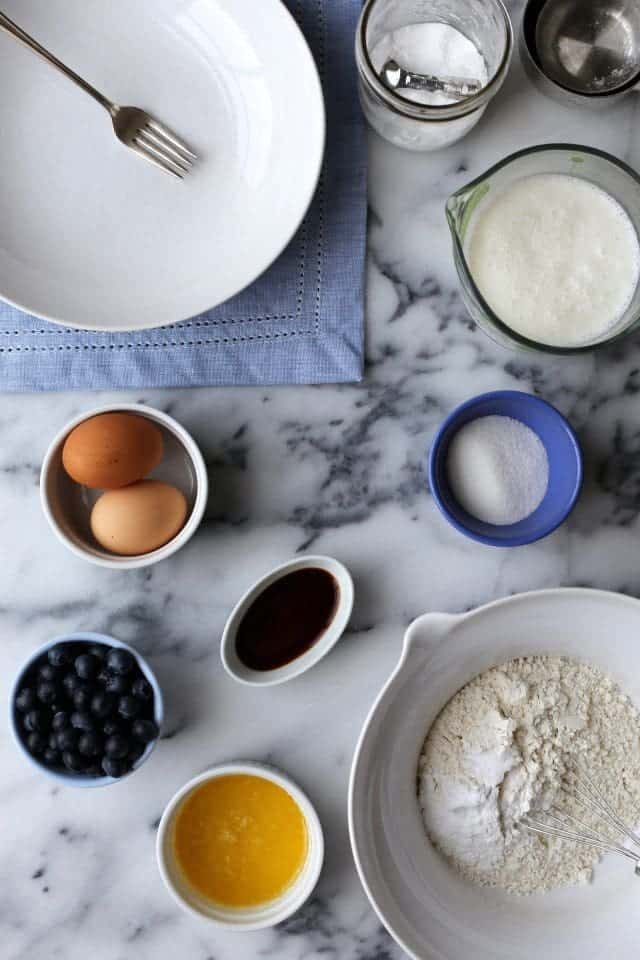 Blueberry Buttermilk Waffles