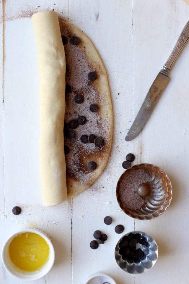 Quick and Dirty Chocolate Espresso Cinnamon Rolls