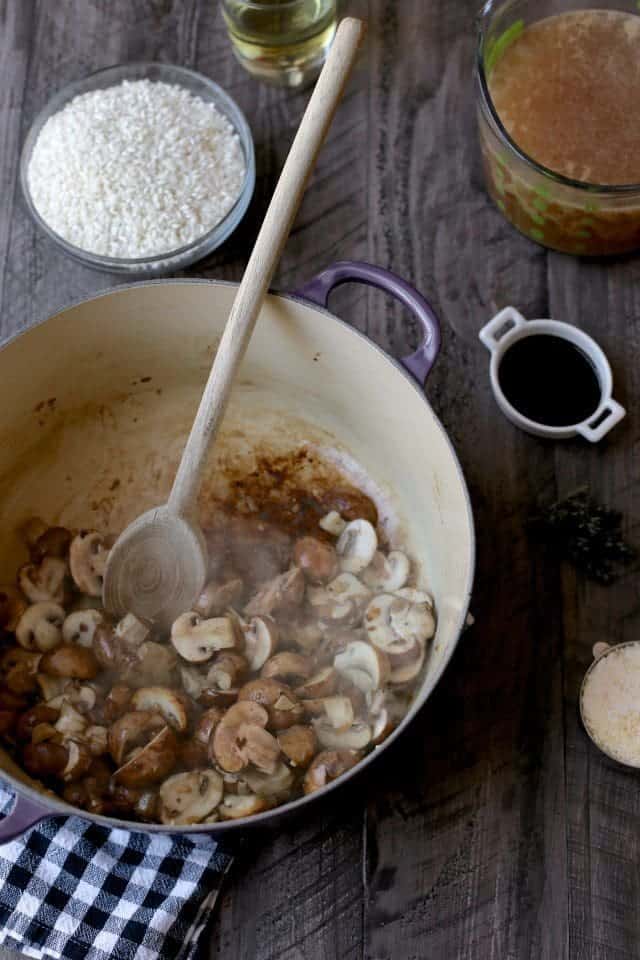 Sausage and Mushroom Risotto