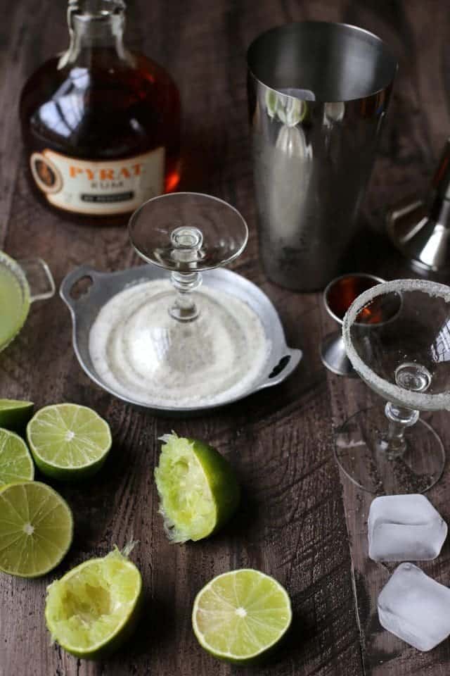 Vanilla-Sugar Lime Daiquiris