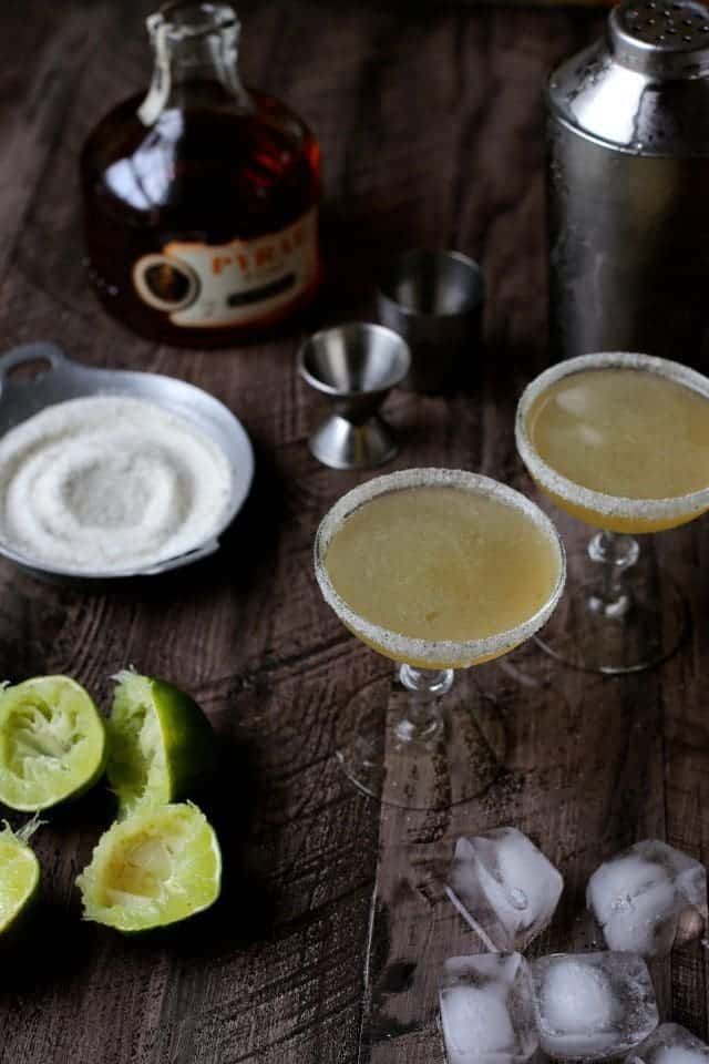 Vanilla-Sugar Lime Daiquiris