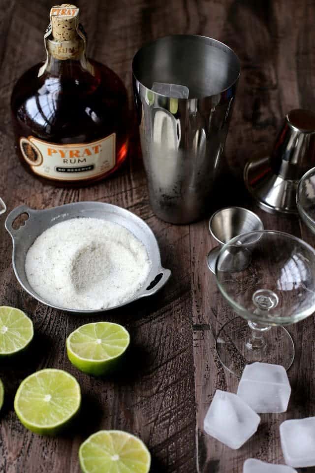 Vanilla-Sugar Lime Daiquiris