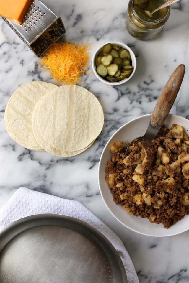 Malo's Beef and Pickle Tacos