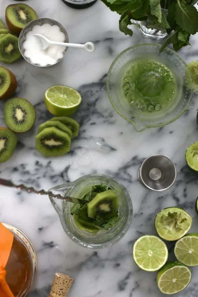 Kiwi Mint Mojitos