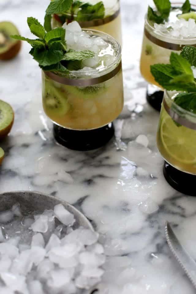 Kiwi Mint Mojitos
