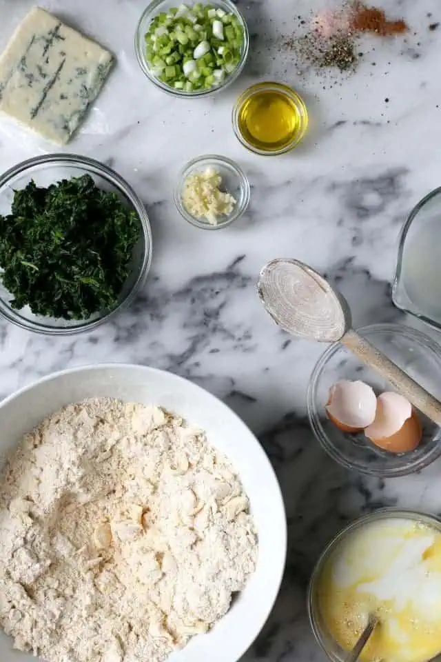 Spinach and Blue Cheese Biscuits