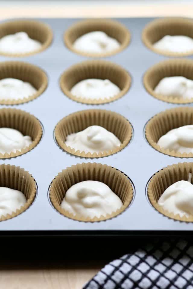 Gluten-Free Dairy-Free Angel Food Cupcakes with strawberries and coconut cream