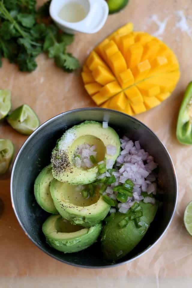Mango and Jalapeño Guacamole