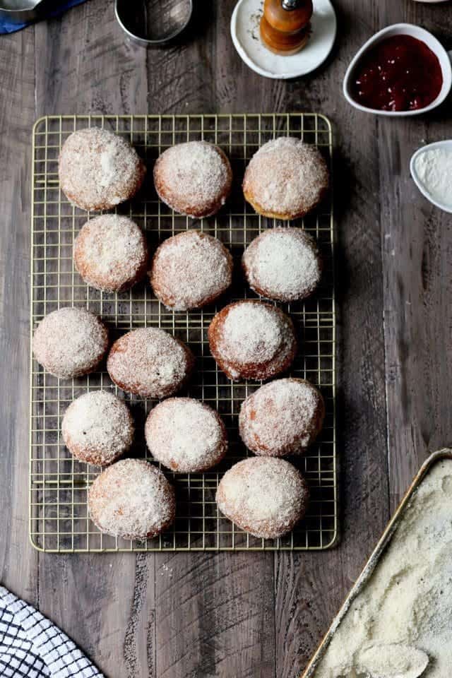 Strawberry Black Pepper Doughnuts
