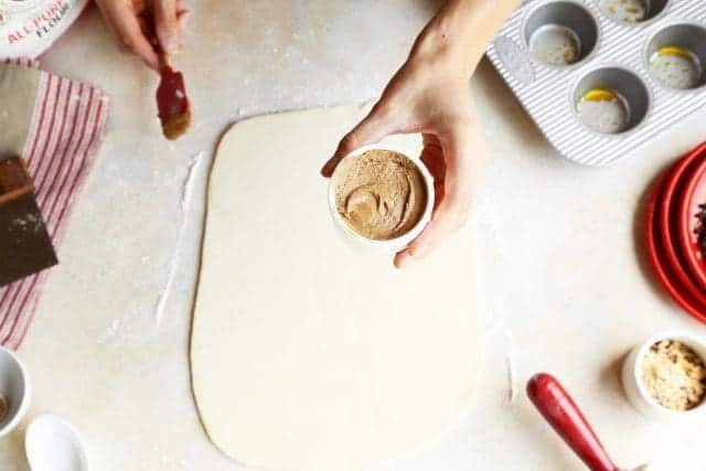 Quick Puff Pastry Chocolate Hazelnut Rolls