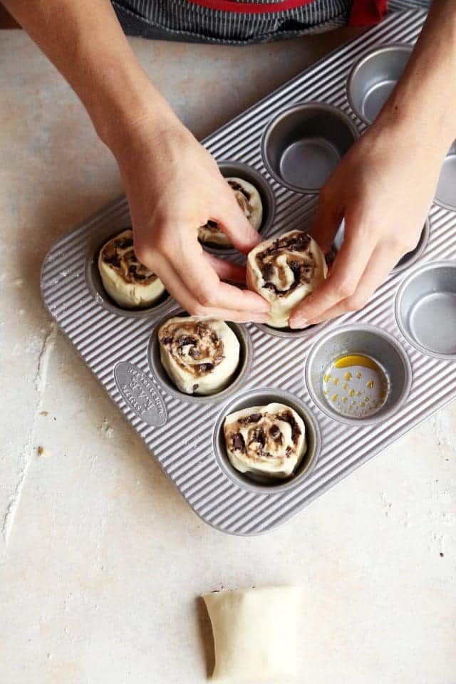 Quick Puff Pastry Chocolate Hazelnut Rolls