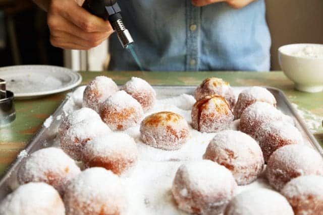 Brown Butter Brûléed Doughnut Holes 