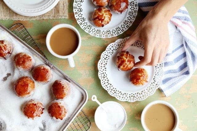 Brown Butter Brûléed Doughnut Holes