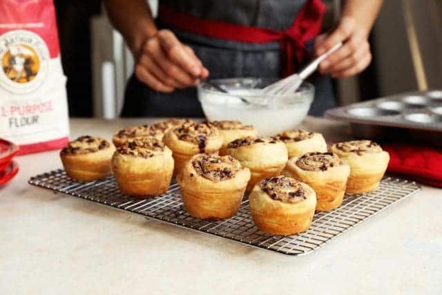 Quick Puff Pastry Chocolate Hazelnut Rolls