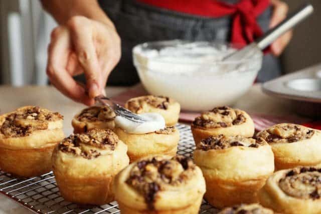 Quick Puff Pastry Chocolate Hazelnut Rolls