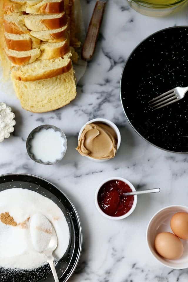 Easy PB+J Sandwich Donuts