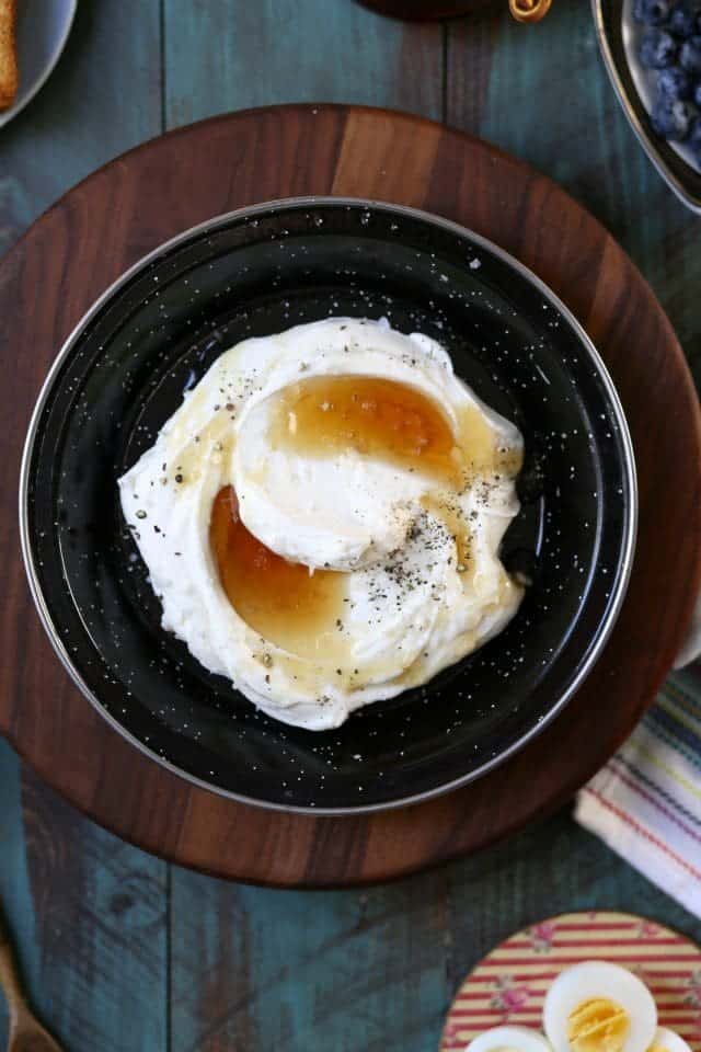 Honey Whipped Ricotta with Ghost Pepper Salt