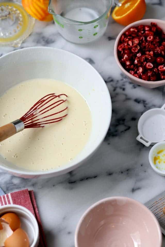 Cranberry Orange Clafoutis