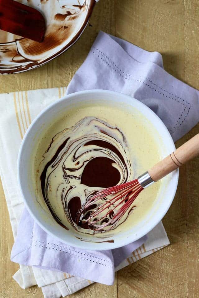 Chocolate Pudding Cake with orange and nutmeg