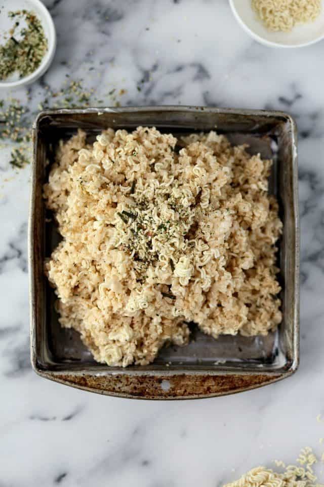 Ramen Rice Krispie Treats