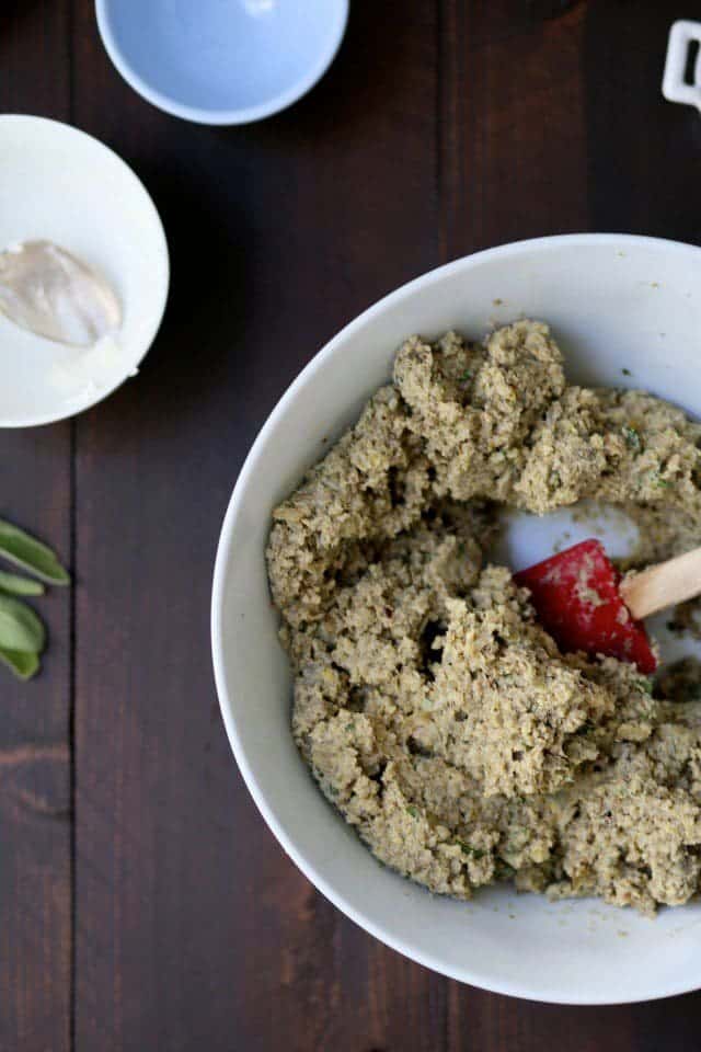 Vegetarian Swedish Meatballs with mushroom gravy