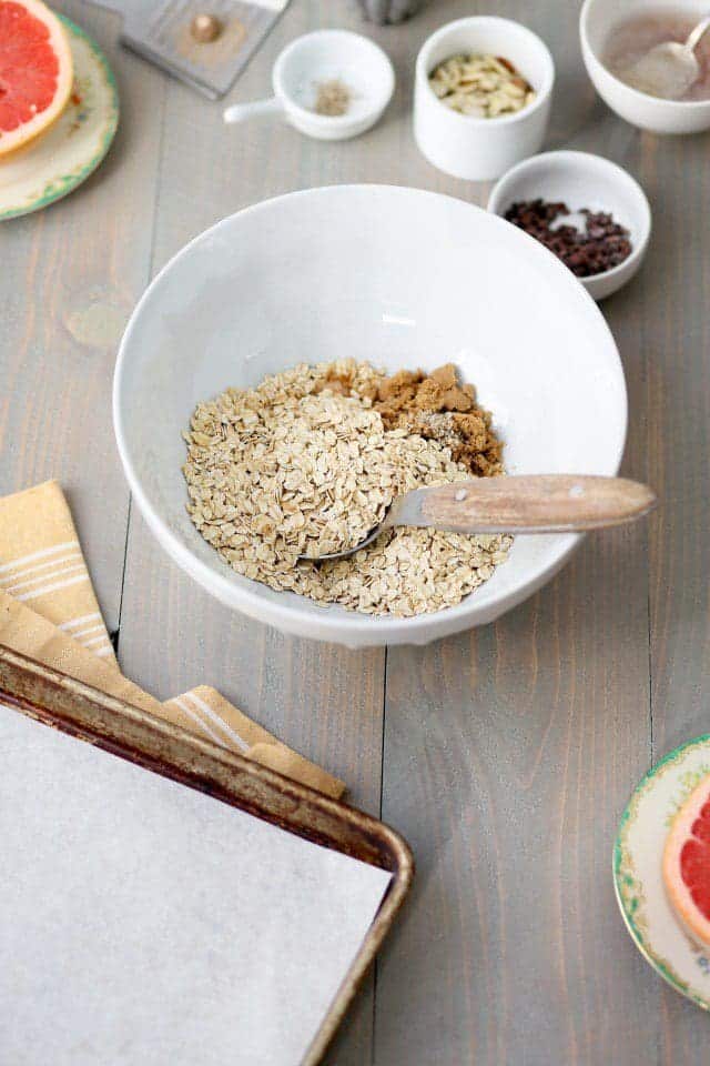 Small Batch Granola with cocoa nibs, almond, and coconut