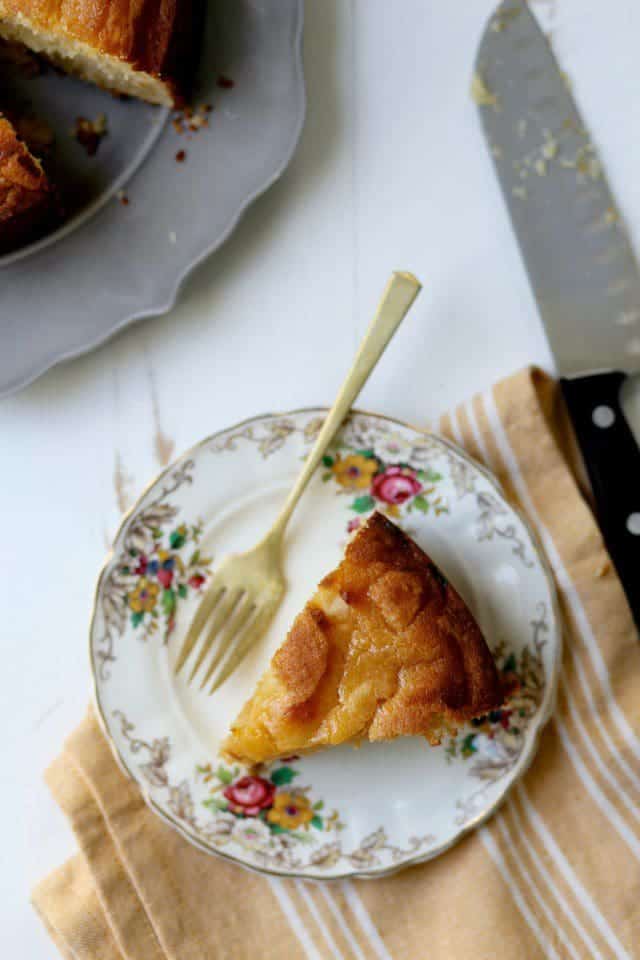Grapefruit Curd in Grapefruit Cake