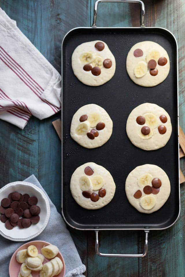 Banana Milk Chocolate Weekend Pancakes