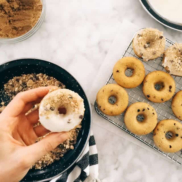 Mini Chocolate Chip Cookie Donuts