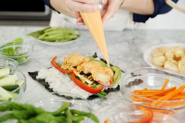 Shrimp Tempura Sushi Burritos
