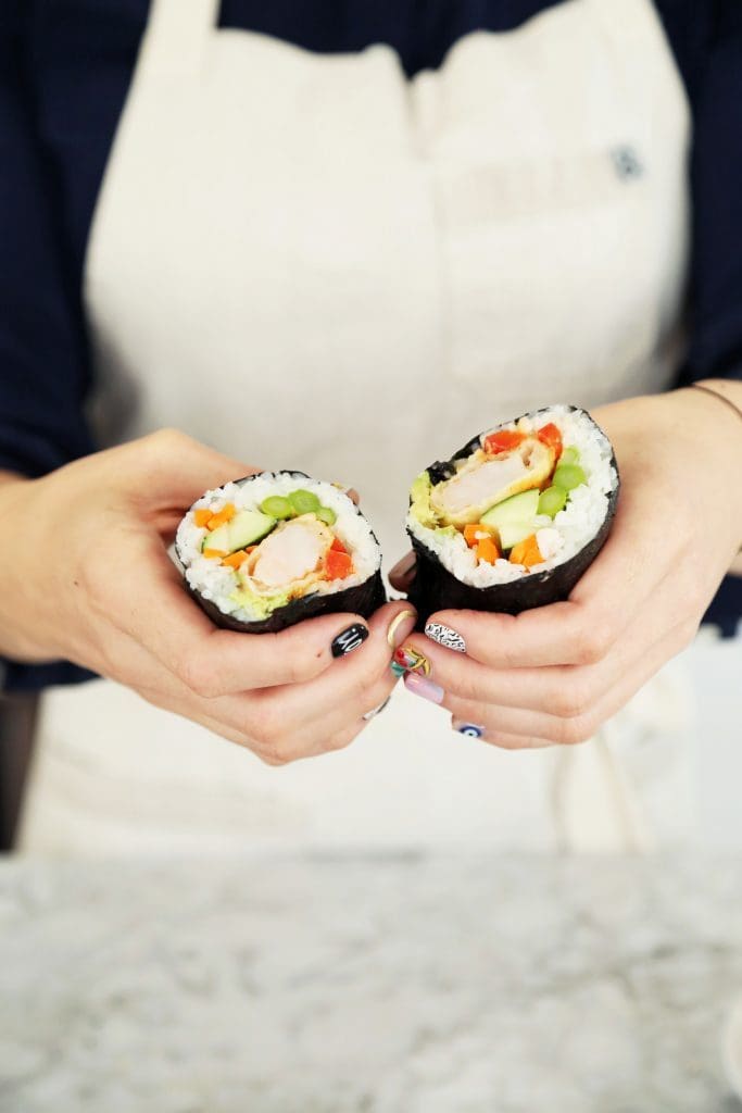 Shrimp Tempura Sushi Burritos