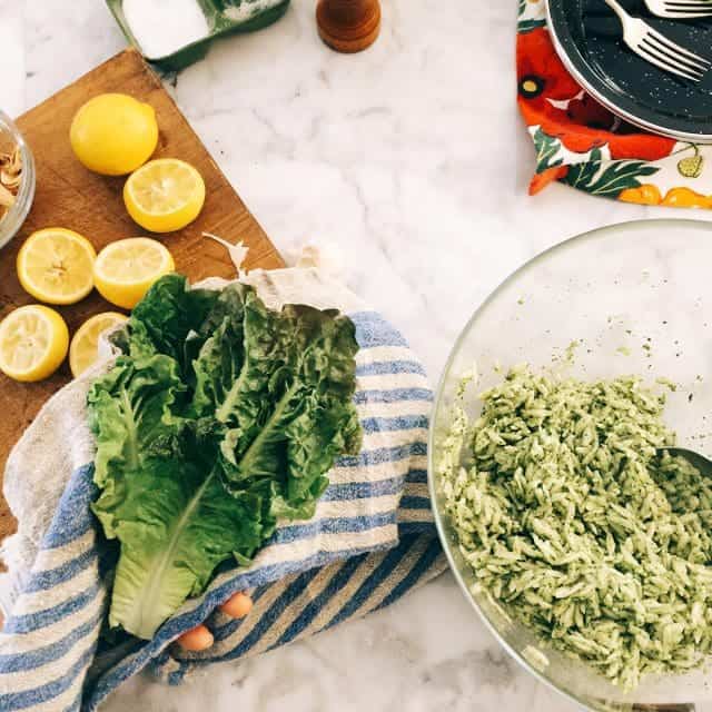 Kale Pesto Pasta Salad
