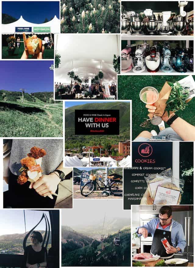 foo and wine collage