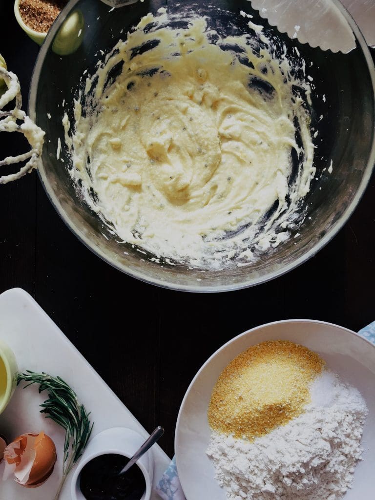 Very Easy Cornmeal and Rosemary Jam Tart