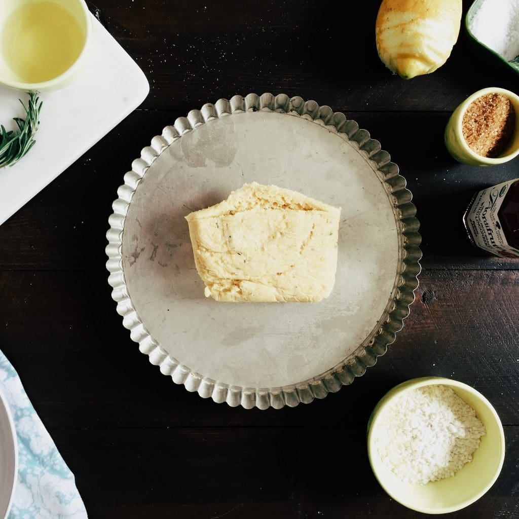 Very Easy Cornmeal and Rosemary Jam Tart