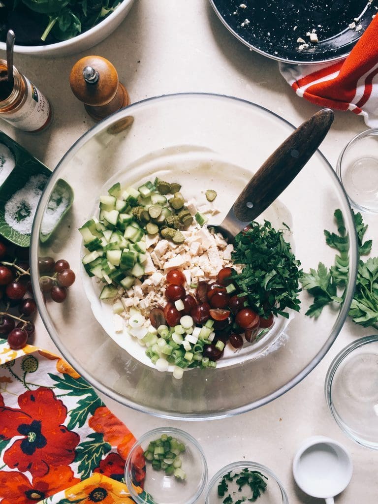Grape and Herb Chicken Salad