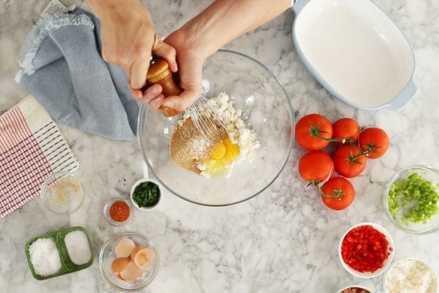 Cajun Stuffed Tomatoes with Creamy Grits