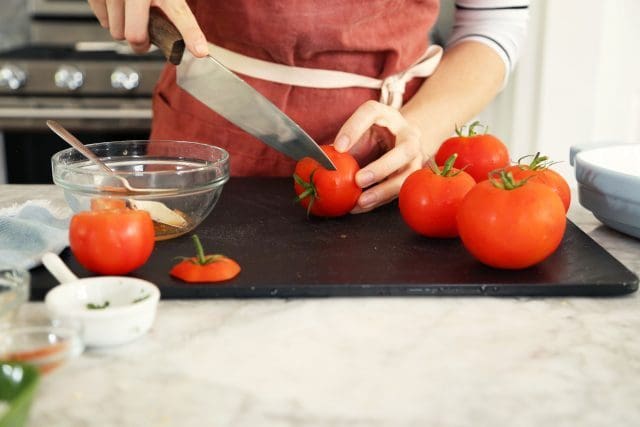Cajun Stuffed Tomatoes with Creamy Grits