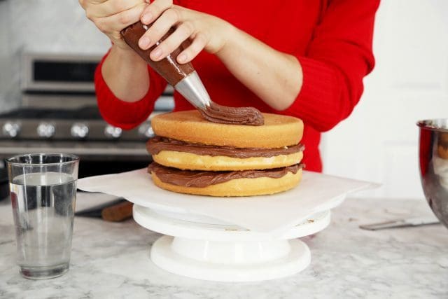 How To Frost A Three Layer Cake