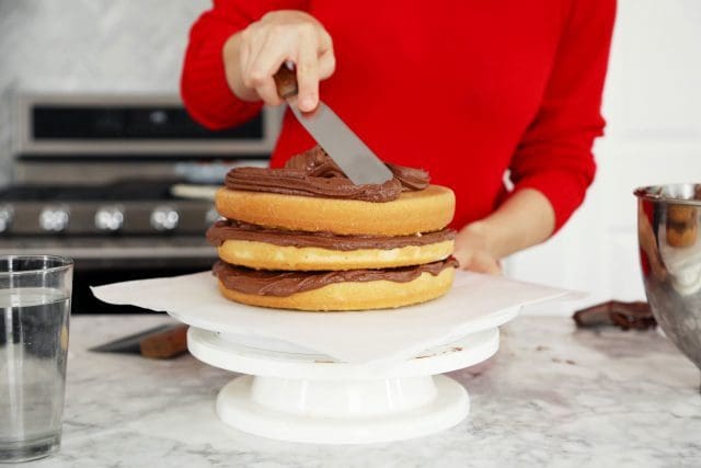 How To Frost A Three Layer Cake