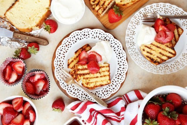 Grilled Strawberry Shortcake