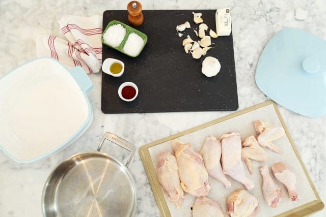 Crisp Butter Roasted Chicken and Fresh Corn Johnny Cakes